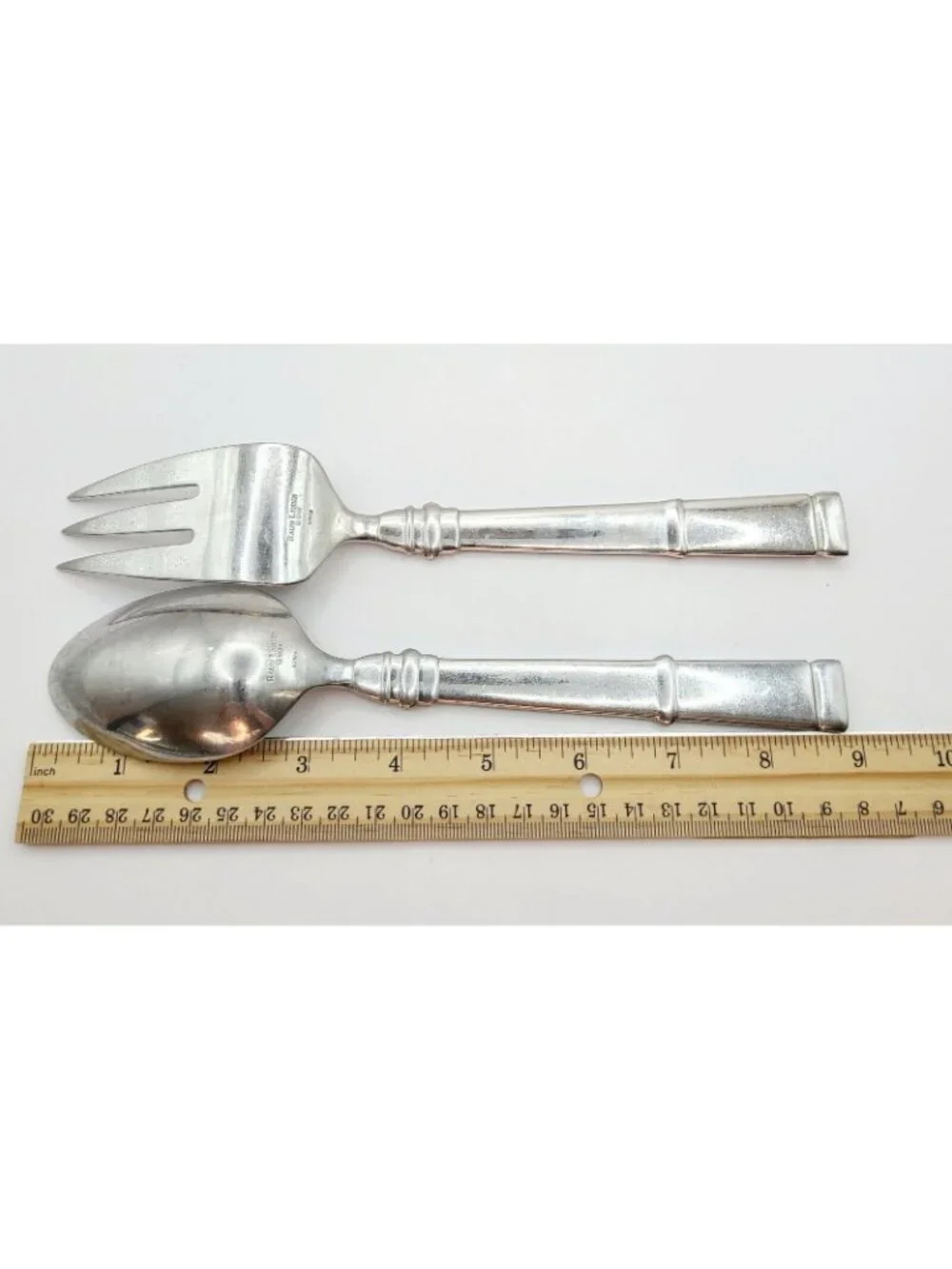 Ralph Lauren Montgomery Flatware Silverware Serving Fork and Spoon Vintage 90's